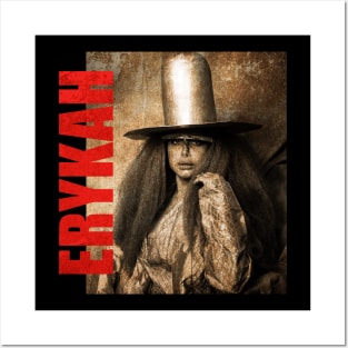 TEXTURE ART- Erykah Badu - Retro Aesthetic Fan Art 2 Posters and Art